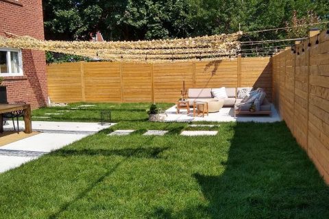 Retaining Wall, Wood & Vinyl Fencing